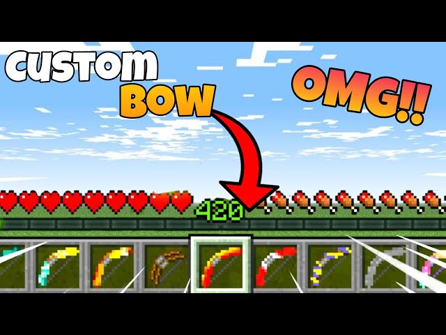 Minecraft But There Are Custom Op Bows....