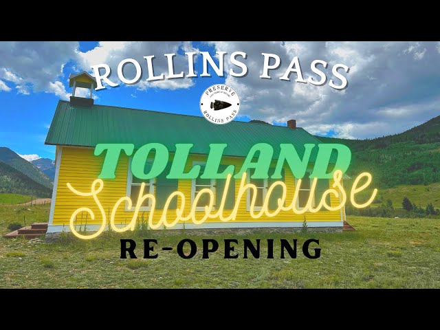 Celebrating the renovation and re-opening of the Yellow Schoolhouse in Tolland at Rollins Pass