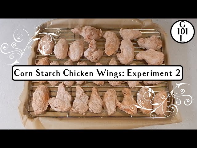 Corn Starch Chicken Wings: Experiment 2 - Flour and Corn Starch