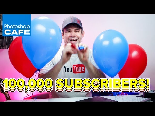 100,000 SUBSCRIBERS. Special Edition PhotoshopCAFE vlog