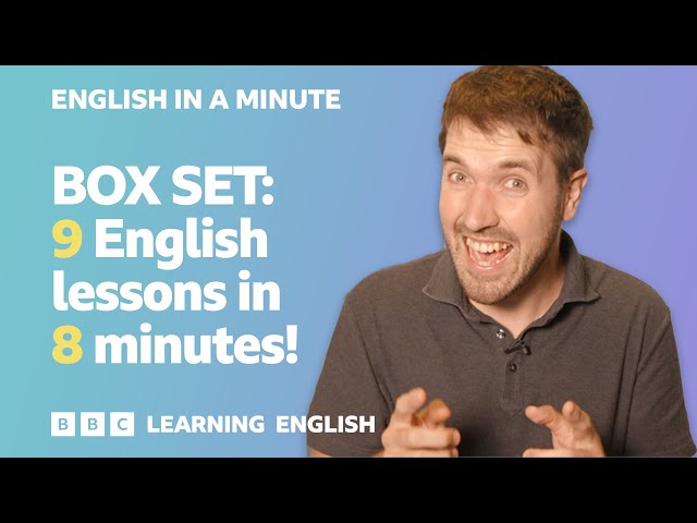 BOX SET: English In A Minute 4 – NINE English lessons in 8 minutes!