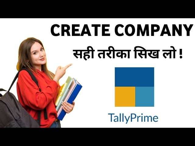How to create company in tally prime company creation
