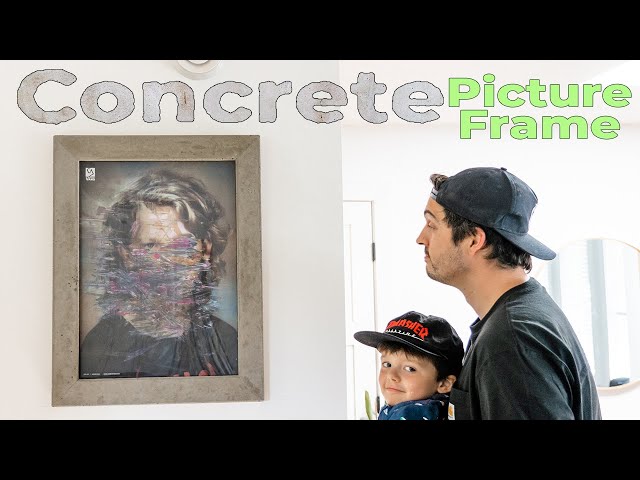 I Made A Concrete Picture Frame // How To