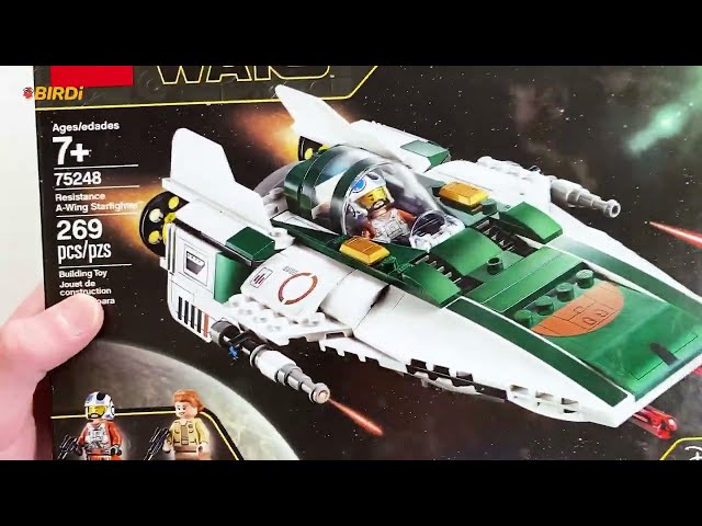 LEGO Star Wars 75248 Resistance A Wing Starfighter / Building & Review