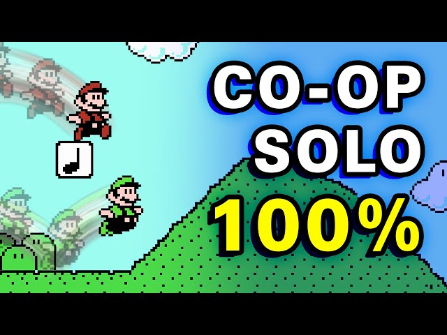 Mario 3 New WORLD RECORD – 100% Co-op Solo in 1:19:34