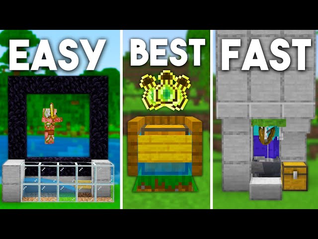 3 EASY XP Farms For Beginners In Minecraft Bedrock 1.20! (Fish Farm, Mob Farm)