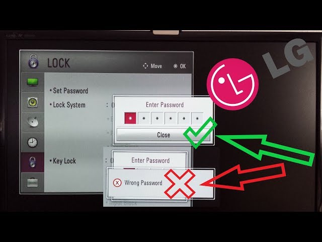 LG TV RESET PASSWORD LOCK / Lock PIN Reset codes