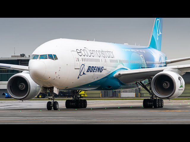 YVR Digital Taxi Clearances | Boeing ecoDemonstrator Arrival and Departure at Vancouver Airport.