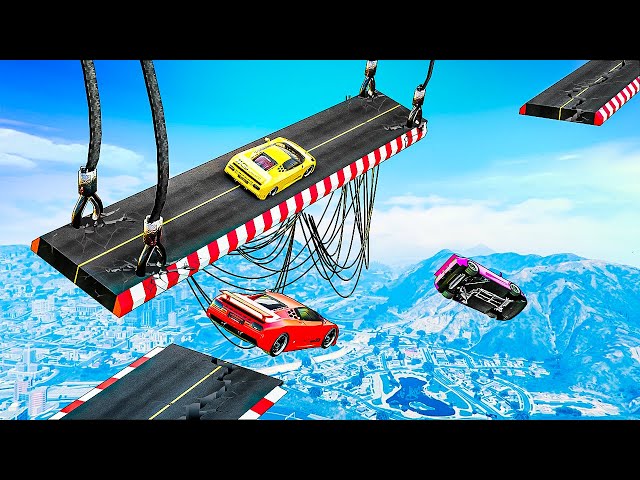 Testing Cars vs Moving Bridges in GTA 5