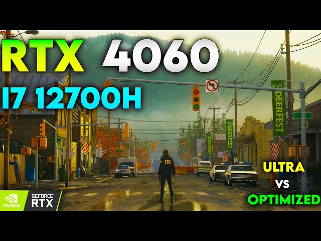 RTX 4060 : Alan Wake 2 | Ultra vs Optimized settings