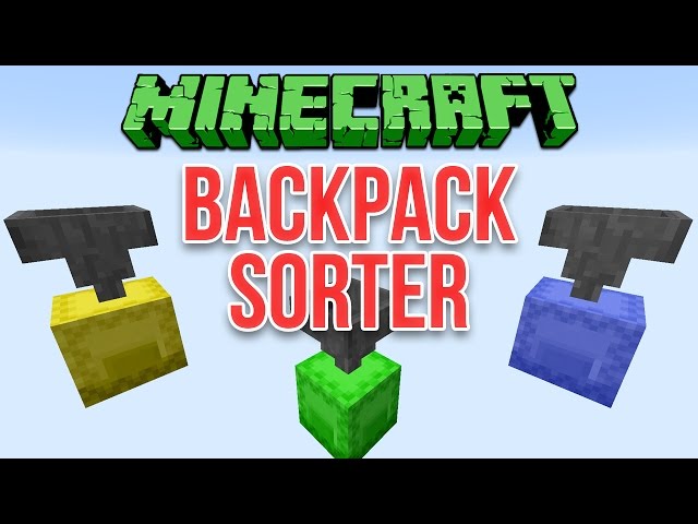 Minecraft 1.11: Backpack Sorter (Shulker Box Contraption) Tutorial