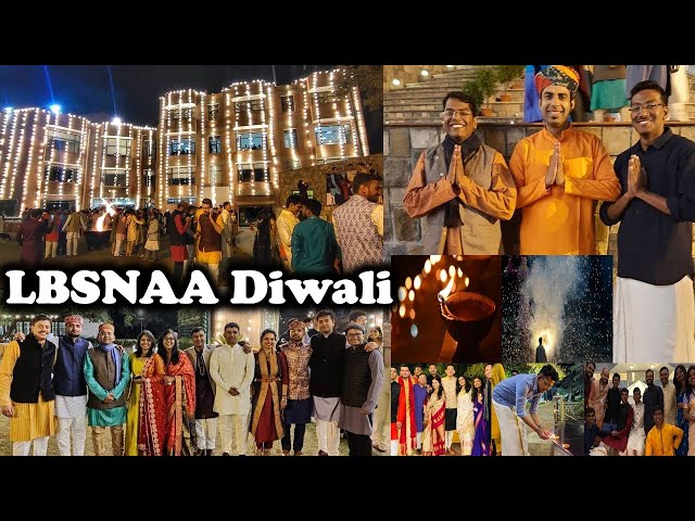 LBSNAA Diwali = Team Work + Rangoli + Diyas + Eco-Crackers + DJ Dance