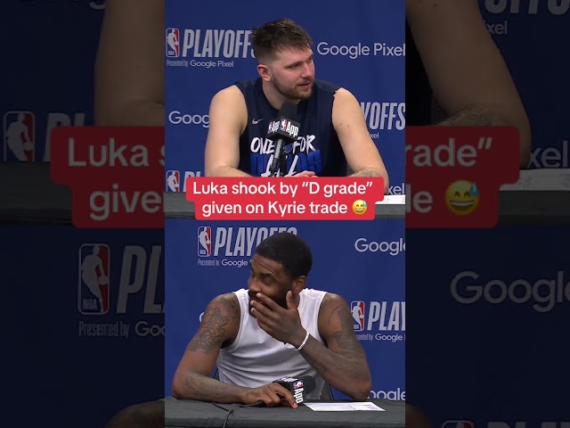 Luka's Reaction to Kyrie Trade Being Given a "D" Grade