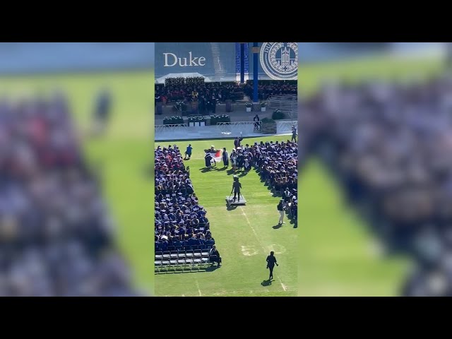 Dozens of Duke graduates walk out ahead of commencement speech