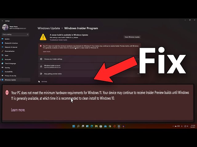 Fix Windows 11 Showing Insider Preview Builds Until Windows 11 is Generally Available