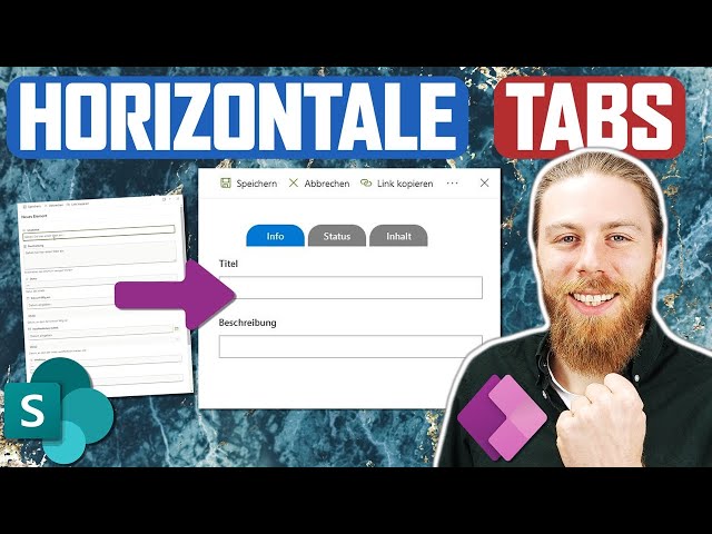 SharePoint Formular optimieren mit horizontalen Tabs | Power Apps
