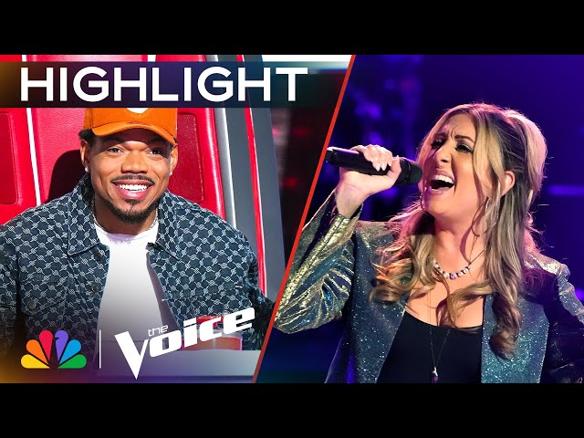 Alyssa Crosby Steps Up Singing "I Guess That's Why They Call It the Blues" | The Voice Knockouts