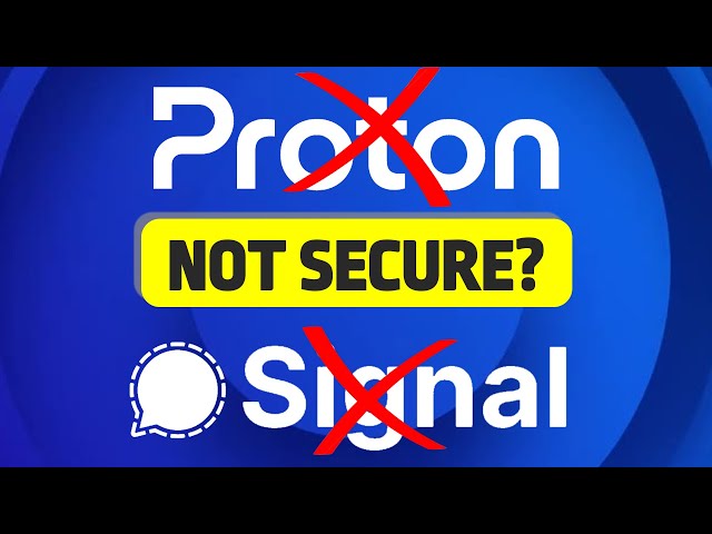 STOP Using Proton & Signal? Here’s the TRUTH