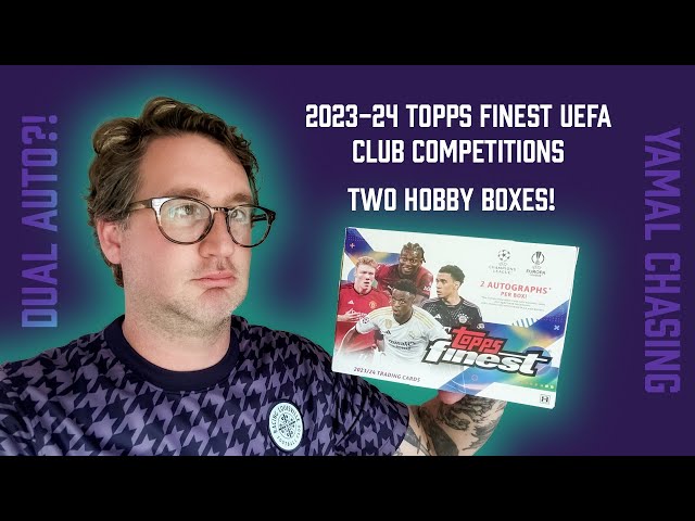2023-24 Topps Finest UEFA Club Competitions - Two Hobby Boxes