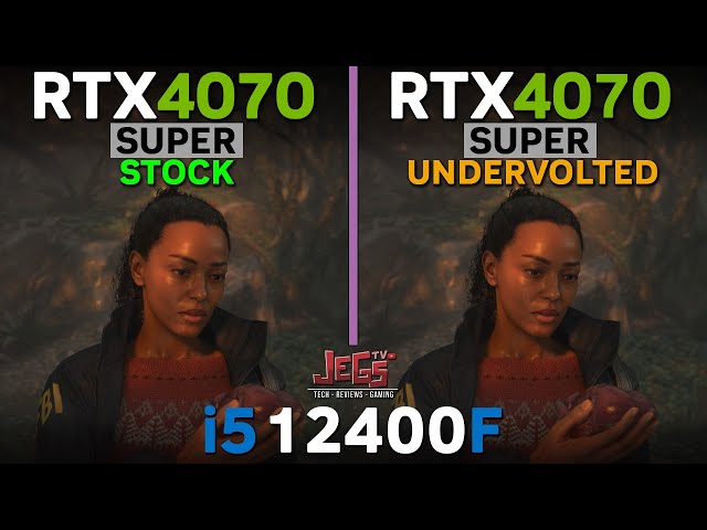 RTX 4070 Super Stock vs RTX 4070 Super Undervolted | i5 12400F | Tested in 15 games
