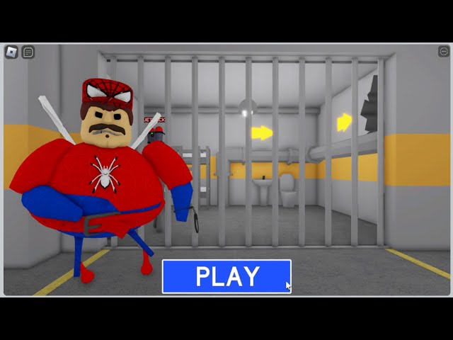 SPIDEMAN PRISON RUN¡ (Obby)  full gameplay #scaryobby #roblox