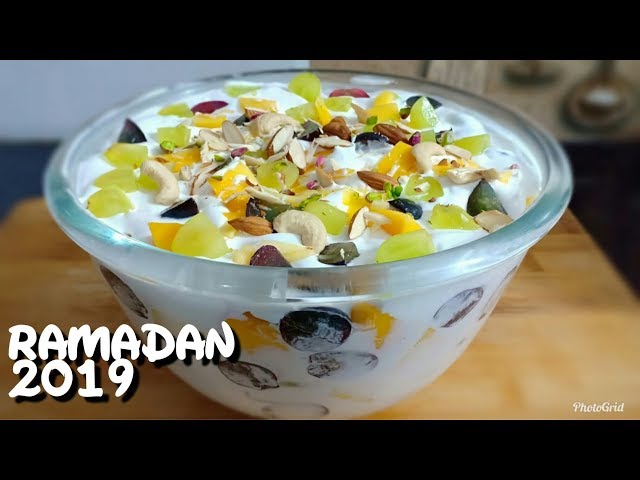 Instant Fruit Cream Dessert | Ramadan Kareem | Cook With Lubna