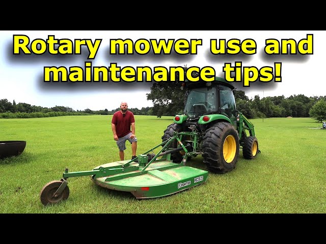 Important rotary mower tips! John Deere 4066R and Frontier RC2072 tractor mower! #806