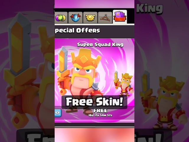 Claim this Exclusive FREE King Skin in Clash of Clans!