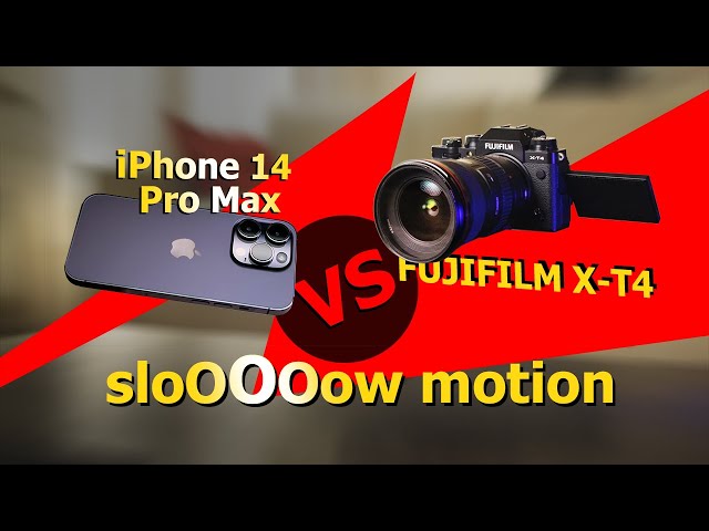 iPhone 14 Pro Max или Fujifilm X-T4. Слоумоушен баттл