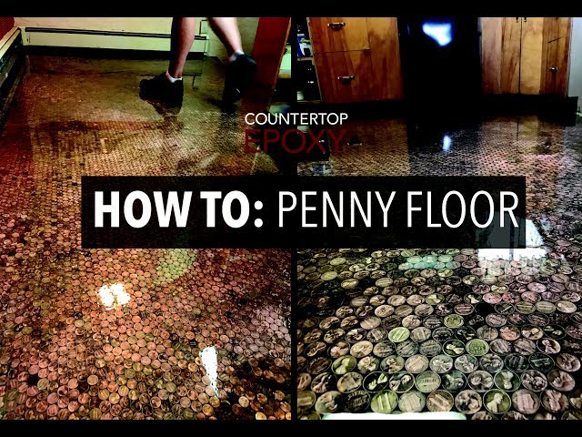 HOW TO: Penny Floor DIY - Epoxy Penny Floor - Countertop Epoxy - Epoxy Flooring DIY