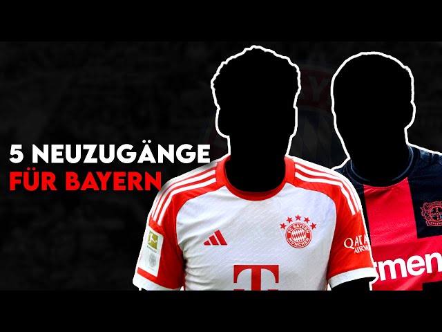 Bayern München: 5 Transfers für die Transfer-Attacke mit großem Kaderumbruch!