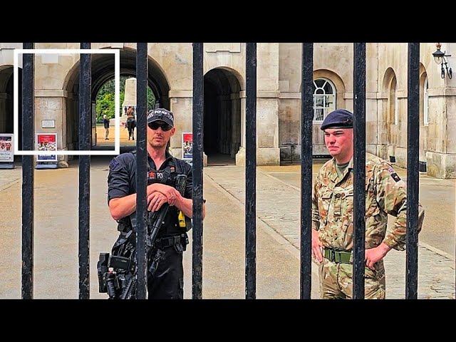 LOCKED DOWN! NO FRIDAY REGIMENTAL CHANGE at Horse Guards for the first time this year!