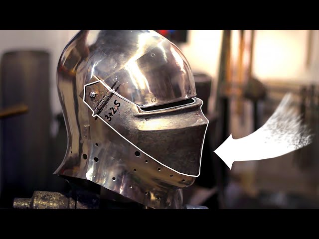 How to make visor for medieval helmet. Forging armour