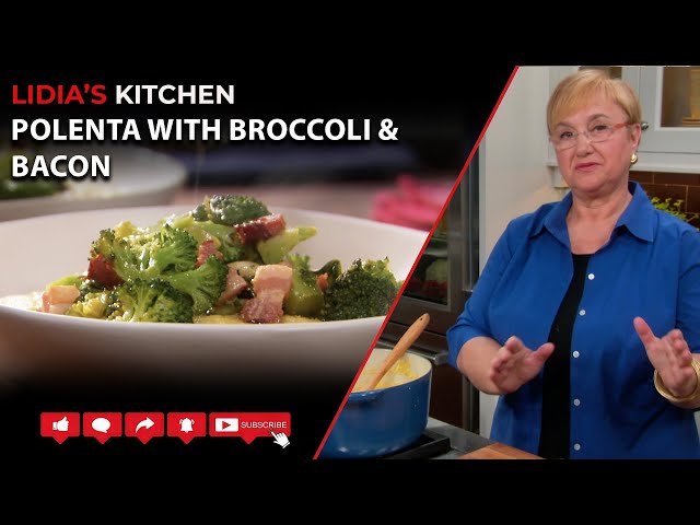 Polenta with Broccoli and Bacon