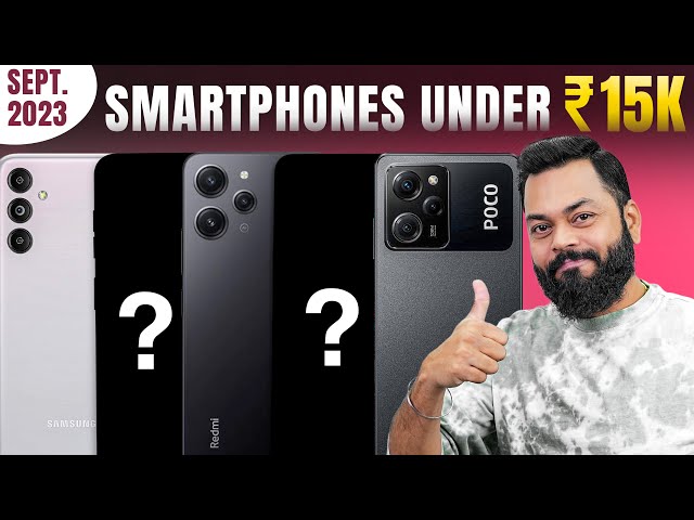 Top 5 Best 5G Smartphones Under ₹15000 Budget ⚡ September 2023