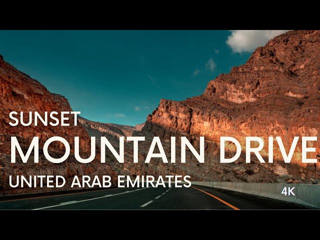 Mountain Drive - UAE - Fujairah via the Longest Tunnel | 4K