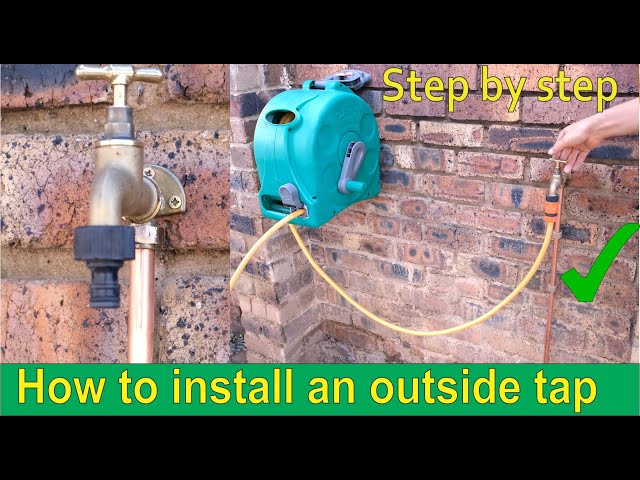 How to install an outside tap - step by step