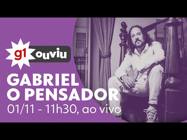 Gabriel O Pensador é entrevistado no #g1ouviu ao vivo desta quarta