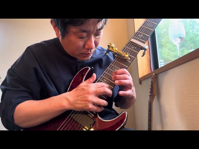 8stringguitar techniques with Reversedelay 【SCHECTER HELLRAISER C-8,/世界一眠たくなるリバースディレイソロギター287】