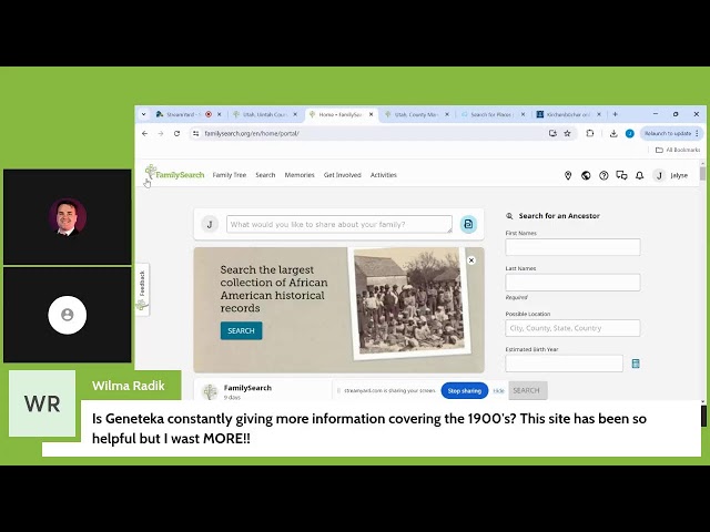Searching on FamilySearch