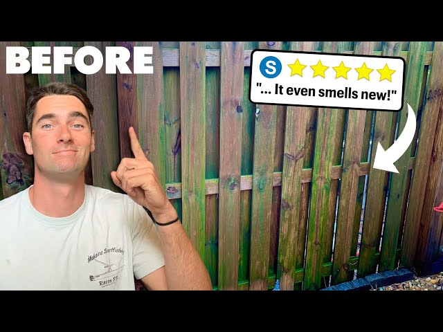How to "Pressure Wash" a Wood Fence | Customer Left AWESOME 5-Star Review