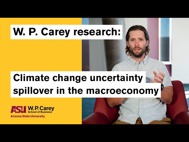 Climate change uncertainty spillover in the macroeconomy | W. P. Carey Research