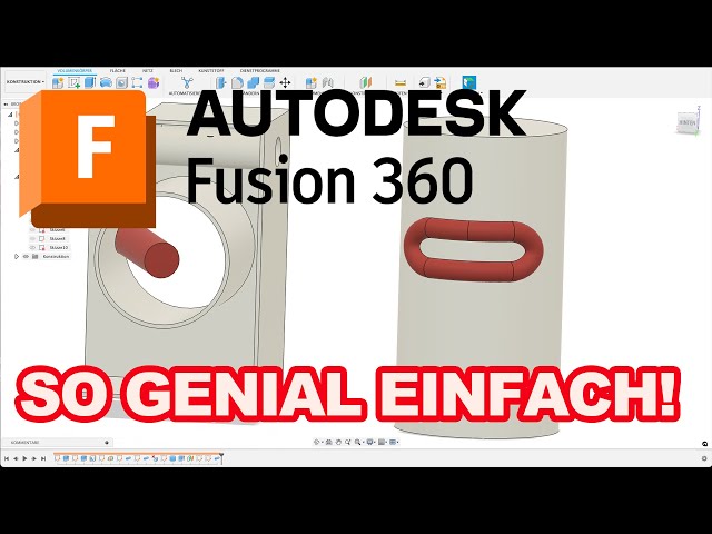 Diese Funktion musst du kennen! Projizieren Fusion 360 Tutorial Deutsch
