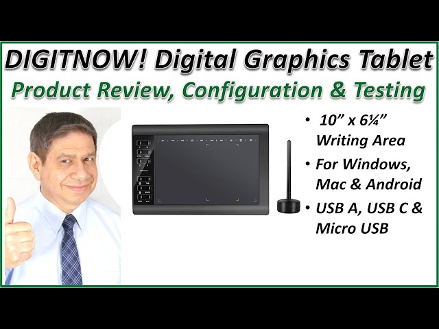 DIGITNOW! Digital Graphics Tablet – Opening, Configuration & Review