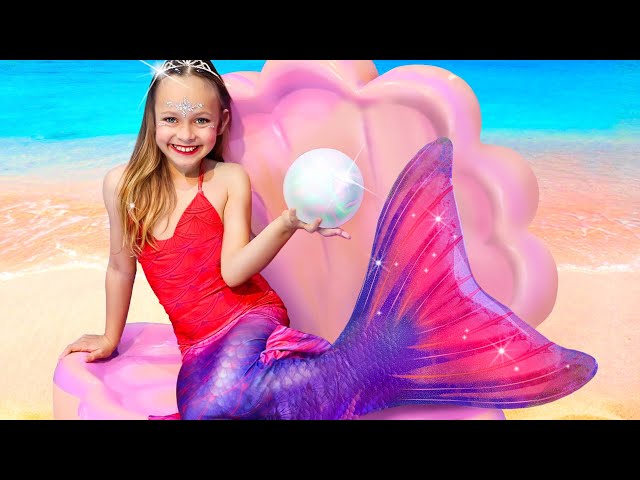 Maya turned into the Little Mermaid Princess - Song for children