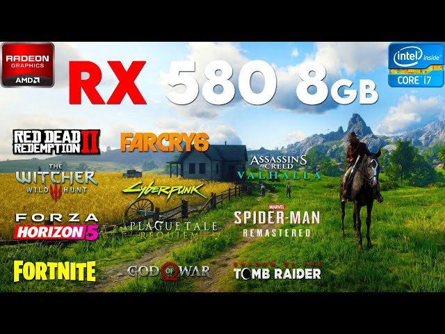 RX 580 8GB Test In 12 Games In 2022 | i7 8086K + RX 580