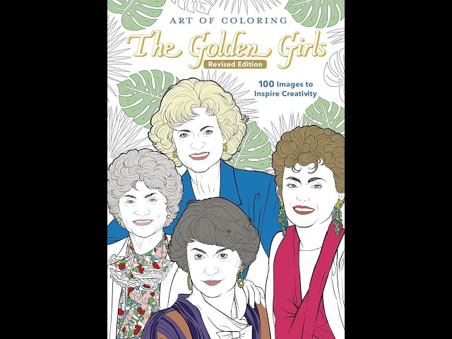 Flip Through Art of Coloring - The Golden Girls Coloring Book