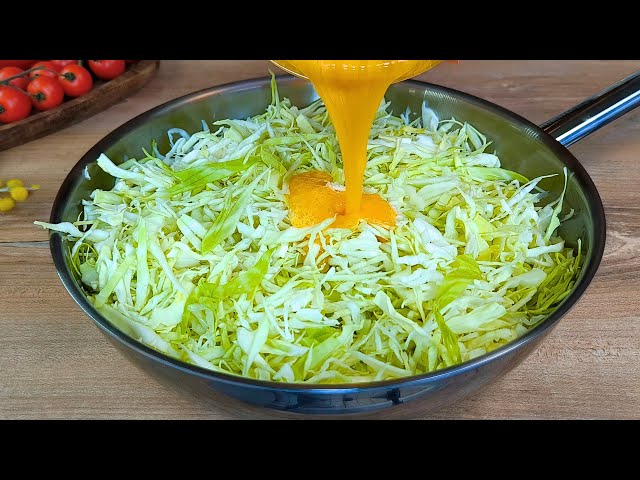 🔝 Just Add Eggs to Cabbage / Easy Dinner Recipe / Recipe in 5 Minutes.