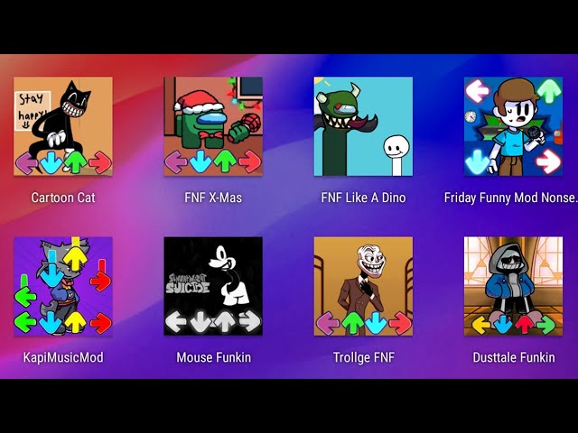 New FNF Android Mods | Cartoon Cat - Reruns | Nonsense - Context | Wiik2 - Wind Up & Mickey - Happy