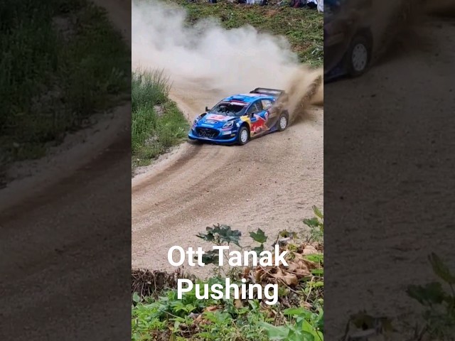 WRC Rally Estonia 2023 Ott Tanak pushing